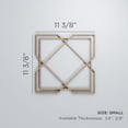 thumbnail image 3 of Ekena Millwork 11 3/8"W x 11 3/8"H x 1/4"T Small Kiowa Decorative Fretwork Wood Wall Panels, Cherry, 3 of 18