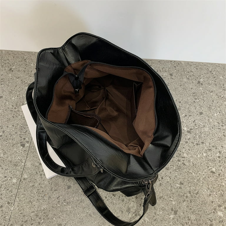 Yucurem Leather Handbag Big Casual Mommy Travel Shopper Tote