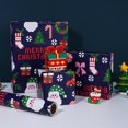 thumbnail image 2 of Papel de regalo BIOBROWN Pixel con diseño navideño de Papá Noel, 2 of 7