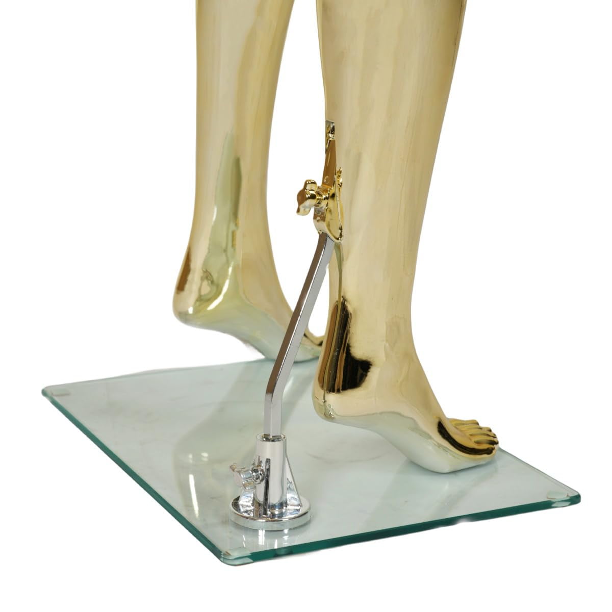 70 in Gold Female Mannequin Dress Form Display - Manikin Torso Stand Realistic Full Body Mannequin for Retail Clothing Shops