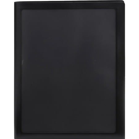 Smead SMD87705 Frame View Poly 2-Pocket Folders 5 / Pack Black