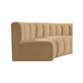 thumbnail image 6 of Meridian Furniture Arc Camel Velvet Modular Sectional, 6 of 15