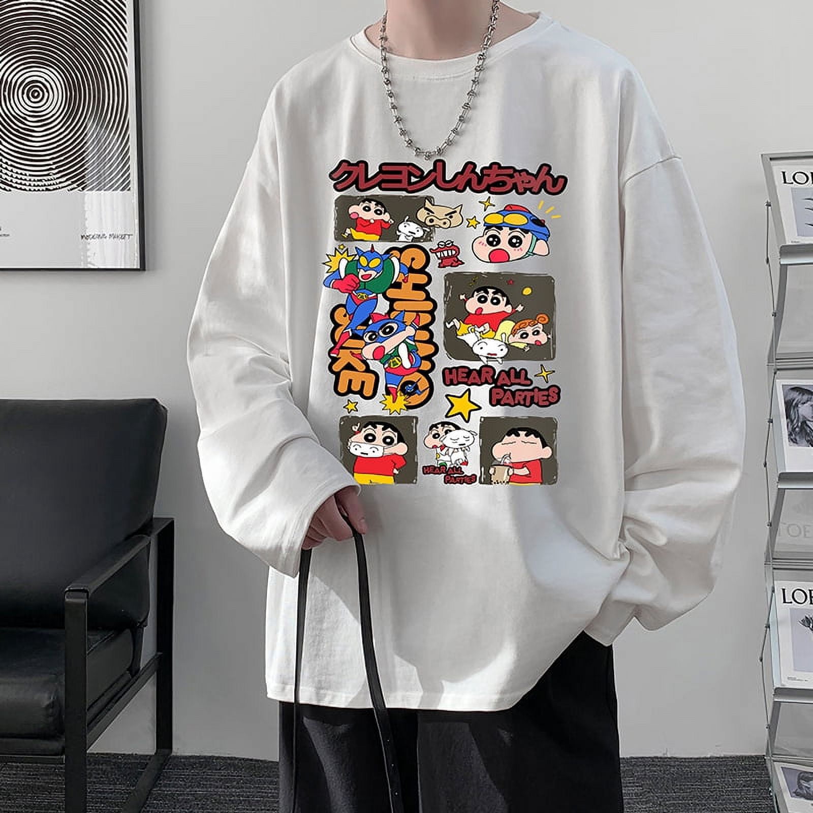 Heavy 230G Pure Cotton Long-Sleeved T-Shirt Men'S Large Size Round Neck Sweatshirt Bottoming Shirt Black 2Xl