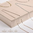 thumbnail image 5 of PORI JEWELERS 14K Solid Gold 2.0MM Diamond Cut Mirror Chain Necklace -Choose Your Color - Unisex Sizes 16"-30", 5 of 6