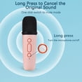 thumbnail image 3 of Mini Karaoke Machine Portable Microphone & Sound Box Set Home KTV BT Speaker with 2 Microphones Home Outdoor Wireless Loudspeaker Rechargeable Voice Box & Handheld Mic Karaoke Mic Speaker BT5.3, 3 of 9