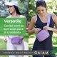 thumbnail image 4 of Riñonera Gaiam Sidekick ajustable y liviana color apio, 4 of 9