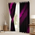 thumbnail image 3 of Feelyou Fuchsia Striped Geometric Black Out Curtains, Futuristic Abstract Curtains Pack of 2 (42x63 Each), Teen Child Kid Adult Bedroom Curtains, Curtains and Drapes Room Decor, 3 of 6