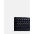 thumbnail image 3 of Scenario Women's Woven Faux Leather Clutch Wallet, Black, 3 of 4