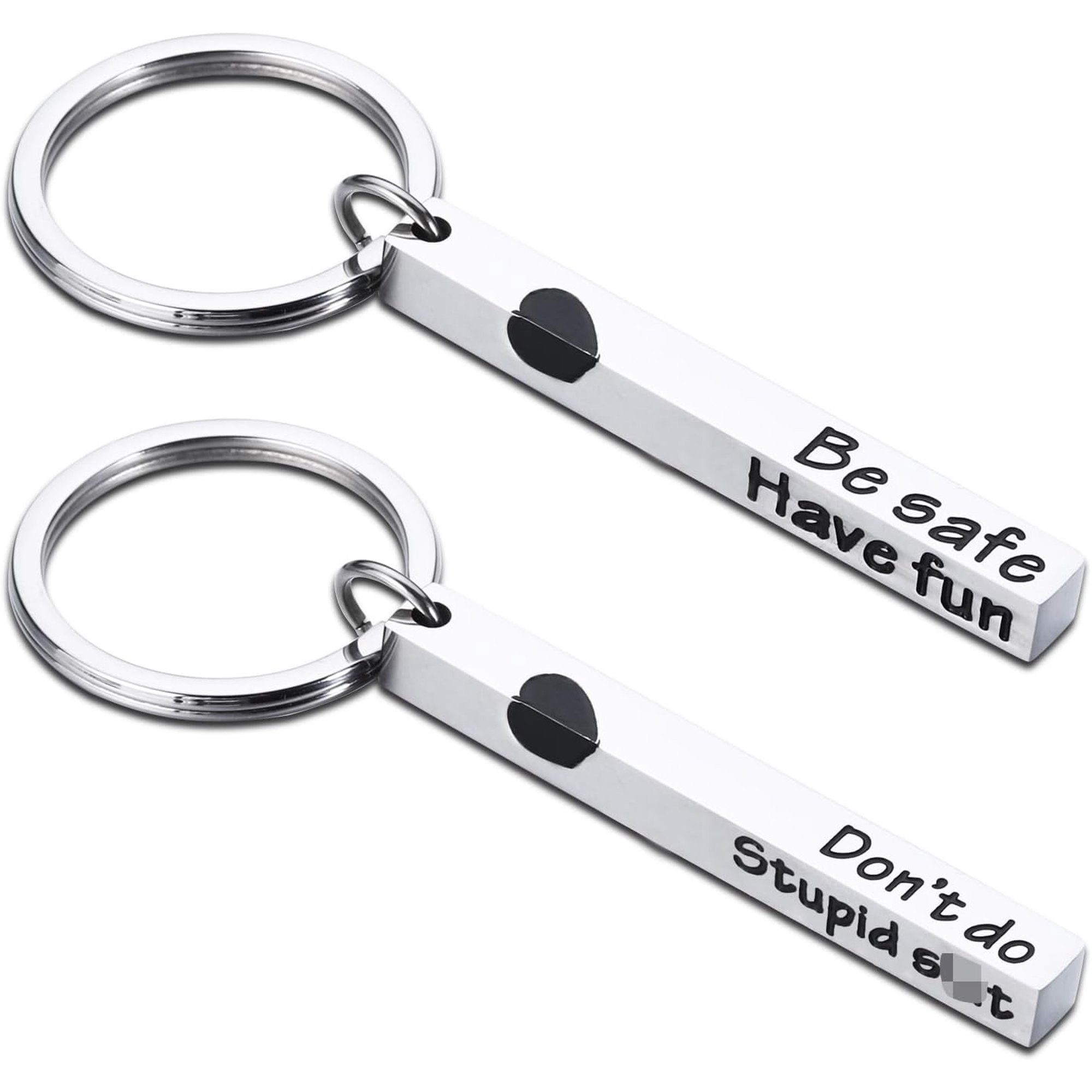 Don't Do Stupid Sh t Keychain for Son Funny Don't Do Stupid St Keychain Gift for Son Daughter Christmas Xmas Birthday Thanksgiving Gift for Him Her Graduation Gift for Kids Son Daughter Gift Idea