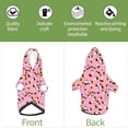thumbnail image 6 of Cauagu Funny corn spider web A Pattern Winter Pet Hoodie Sweatshirts- Dog Hoodie Sweater with Leash Hole - Cute Dog Hoodie - Pet Clothes Puppy Cat Custume -X-Small, 6 of 8