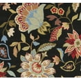 thumbnail image 4 of SAFAVIEH Four Seasons Barrett Floral Area Rug, Black/Purple, 5' x 8', 4 of 5