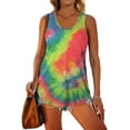 thumbnail image 4 of Womens Racerback Tank Tops Loose Fit Causal Summer U Neck, 4 of 5