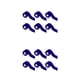 thumbnail image 1 of Cinta de kinesiología Wosthever 6 rollos protección muscular efectiva azul 3.8 cm * 5m 2Conjunto, 1 of 6
