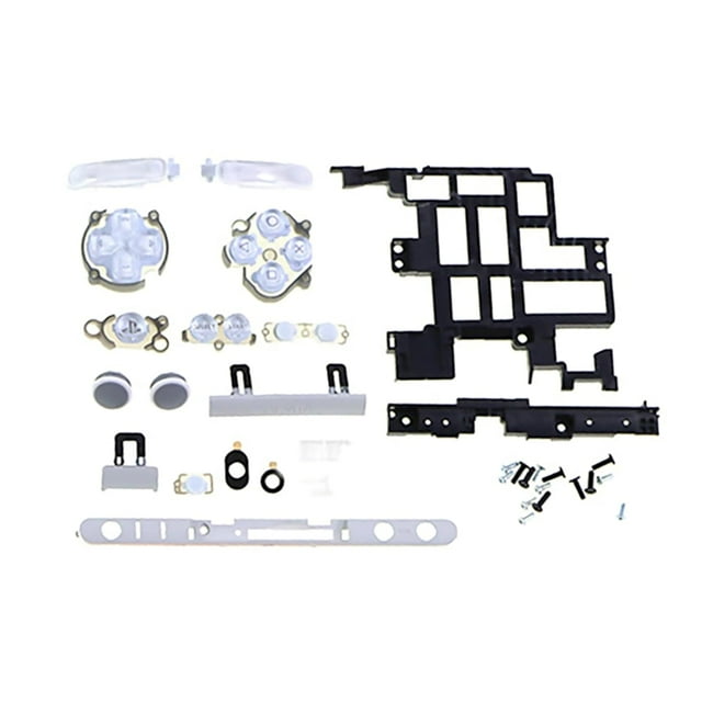 ZOUSSIQI Replacement Full ABXY Buttons Volume Buttons with Screws, Gaming Console Buttons Repairing Kit for PS Vita for PSV2000 CA919-18652