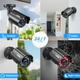 thumbnail image 5 of ZOSI 4 Pack 1080P 2.0MP 1920TVL HD-TVI Security Cameras Outdoor Indoor 80ft Night Vision Wired Surveillance Camera for HD-TVI, AHD, CVI DVR, 5 of 7
