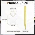 thumbnail image 2 of Uxcell 40 Pcs Wine Glass Charm with Ring Tags, Drink Glass Identifiers Acrylic Keychain Blanks with Gold Marker for Stem Glasses Wedding Party Birthday DIY Craft, Clear Star shape, 2 of 6