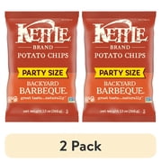 (2 pack) Kettle Brand Backyard Barbeque Potato Chips, 13 oz 1 Bag