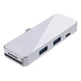 thumbnail image 1 of Adaptador HUB USB-C 6 En 1 HDMI Usb Tarjeta Sd Para Macbook Plata., 1 of 4