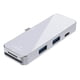 thumbnail image 1 of Adaptador HUB USB-C 6 En 1 HDMI Usb Tarjeta Sd Para Macbook Plata., 1 of 4