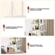 thumbnail image 5 of Qinaqin 4 Niveles Ladder Bookshelf a-Shaped Corner Estante Soporte Free de Profundidad Pie Bookcase Almacenamiento Rack Organizador con Steel Frame para Oficina en Casa Living Sala Kitchen Blanco, 5 of 7