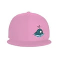 thumbnail image 2 of ZICANCN Whale Wave Icon Baseball Caps, Trucker Hats for Men And Women, Adjustable Breathable Flat Caps, Pink, 2 of 8