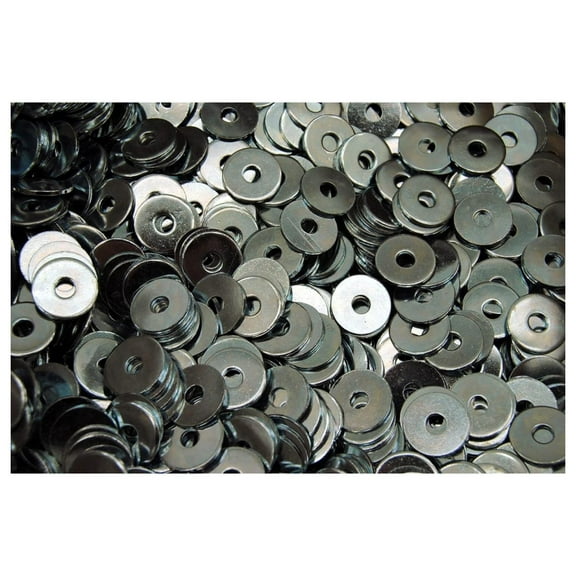 (1000) Oversized #10 Fender Washers 3/16 x 3/4 OD - Zinc Plated