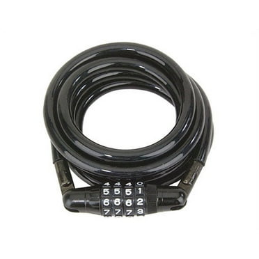 Cable Lock Combination 72" x 10mm Black. Bike lock, bicycle lock for lowrider , beach cruiser, chopper, limo, stretch bike