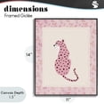 thumbnail image 4 of Stupell Industries Contemporary Pink Sitting Cheetah with Border Black Framed Giclee Art, 11 x 14, by Natalie Carpentieri, 4 of 8