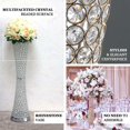 thumbnail image 4 of Efavormart 36" Metallic Gold And Crystal Beaded Hurricane Floral Vase Centerpiece, 4 of 11