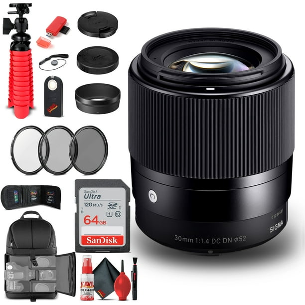 Sigma 30mm F 1 4 Dc Dn Contemporary Lens For Canon Ef M Bundle Walmart Com Walmart Com
