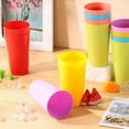 thumbnail image 4 of 12 Pack Plastic Cups, Reusable Drink Tumblers Suit for Parties, Events, Marketing, Weddings (Purple,Green,Blue,Pink), 17oz/500ml, 4 of 8