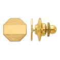 thumbnail image 1 of 14k Yellow Gold Mens Octagonal Tie Tac Lapel Pin Bar   For Dad Mens  For Him, 1 of 6