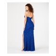 thumbnail image 2 of CITY STUDIO Womens Blue Full-Length Fit + Flare Formal Dress Juniors 5, 2 of 4