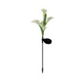 thumbnail image 2 of Fiudx Luz de Jardín de 5 Led, Diseño de Flores Artificiales, Construcción de Acero Inoxidable de Pvc, Control Automático de Luz, Energía Solar, Impermeable para Todas Las Estaciones, Decoración Exter, 2 of 2