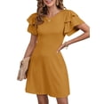 thumbnail image 1 of Vestido Dokotoo Summer 2025 con volantes de manga corta para mujer, 1 of 5