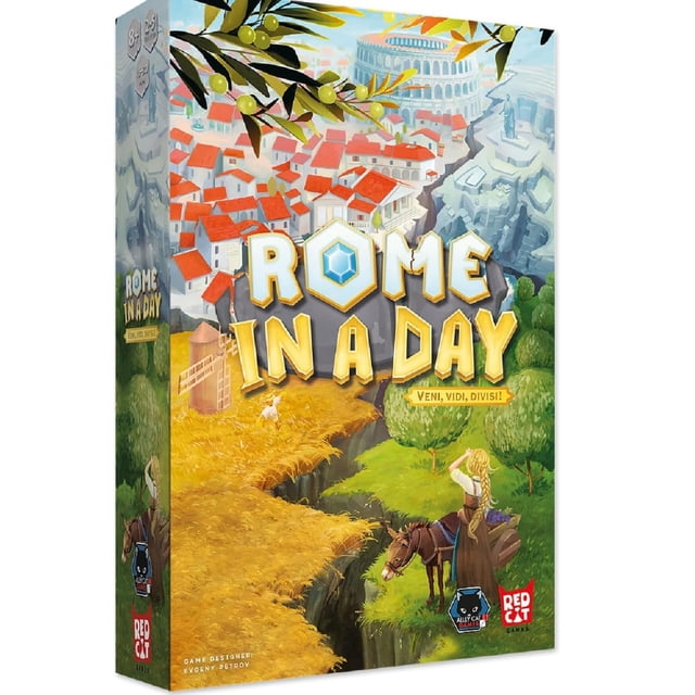 Juego de mesa Alley Cat Games Rome in a Day Strategy Red