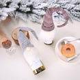 thumbnail image 4 of Toystoory Cubierta de botella de vino estilo nórdico Navidad Santa Claus tejido de felpa de comedor para el hogar botella de vino ropa decoración Kits de decoración para fiestas Gris rojo Toystoory HA068259-02, 4 of 6