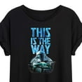 thumbnail image 3 of Star Wars - The Mandalorian This Is The Way Hyperspace  - Womens Oversized Graphic T-Shirt, 3 of 5