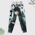 thumbnail image 4 of Demon Slayer Tokito Muichiro Kids' Sweatshirt & Pants Set 2 Pcs Tracksuit Outfit Casual Pullover Hoodie Sweatpants for Daily & Travel 110CM, 4 of 8