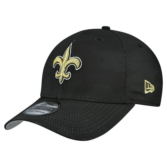 Men's New Era Black New Orleans Saints Tonal Camo 39THIRTY Stretch Fit Hat