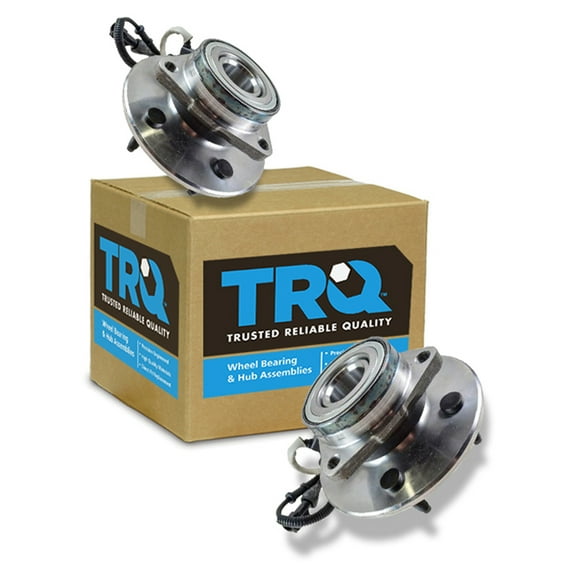 TRQ Front Wheel Hub & Bearing 4WD 4x4 w/ ABS Pair Set for Expedition Navigator BHA53337 Fits select: 1997-2000 FORD EXPEDITION, 1998-2000 LINCOLN NAVIGATOR