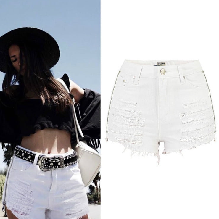 Pocket Embroidery Stars Jeans Slim-Fit 