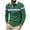 Green, variant on Jgppe Men's Long Sleeve Shirts Casual Collared Slim Comfy Pullover Color Block Button up T-Shirts
