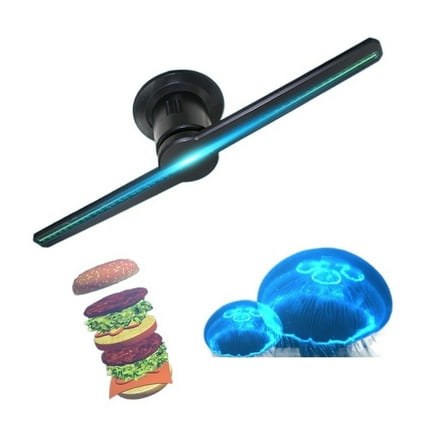 Naked-eye Holographic 3D Projector 3D Hologram Projector Advertising Display 1080P HD Trade Show LED Display Fan ,Versatile And Practical