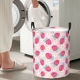 thumbnail image 4 of Picia Floral Strawberr Large Laundry Basket, Waterproof, Freestanding Laundry Hamper, Collapsible Tall Clothes Hamper with Extended Handles-Medium, 4 of 8