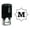 Black, variant on Printtoo Octagon Celtic Swirl Frame Alphabet M Monogram Self Inking Rubber Stamp Office Stationary