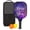 Black, variant on Pickleball Paddles Set Of 1, Fiberglass Surface, Galaxy, Universe, Starry Sky Print, 1 Paddle, 2 Balls & Bag