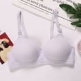 thumbnail image 2 of Pretty Comy Big Girls Cotton Training Bras Wireless Light Padded Sports Bras for Teens AB Cup, 2 of 7