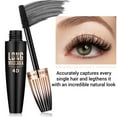 thumbnail image 3 of 4D Silk Fiber Lash Mascara, Waterproof Long Lasting Mascara Black Volume and Length Natural,Smudge-Proof Eyelash Primer Brush,2 Pack, 3 of 8