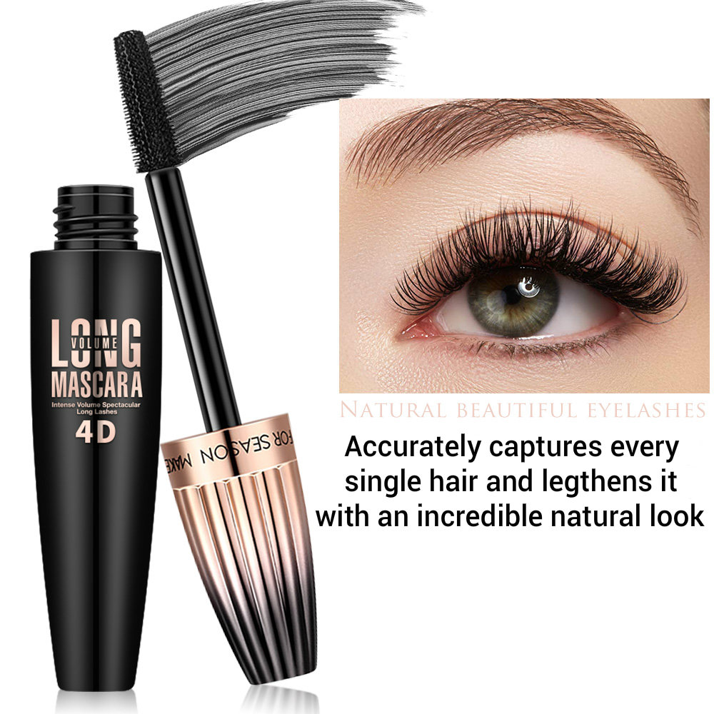 ALIVER 4D Silk Fiber Lash Mascara Waterproof Black photo 3